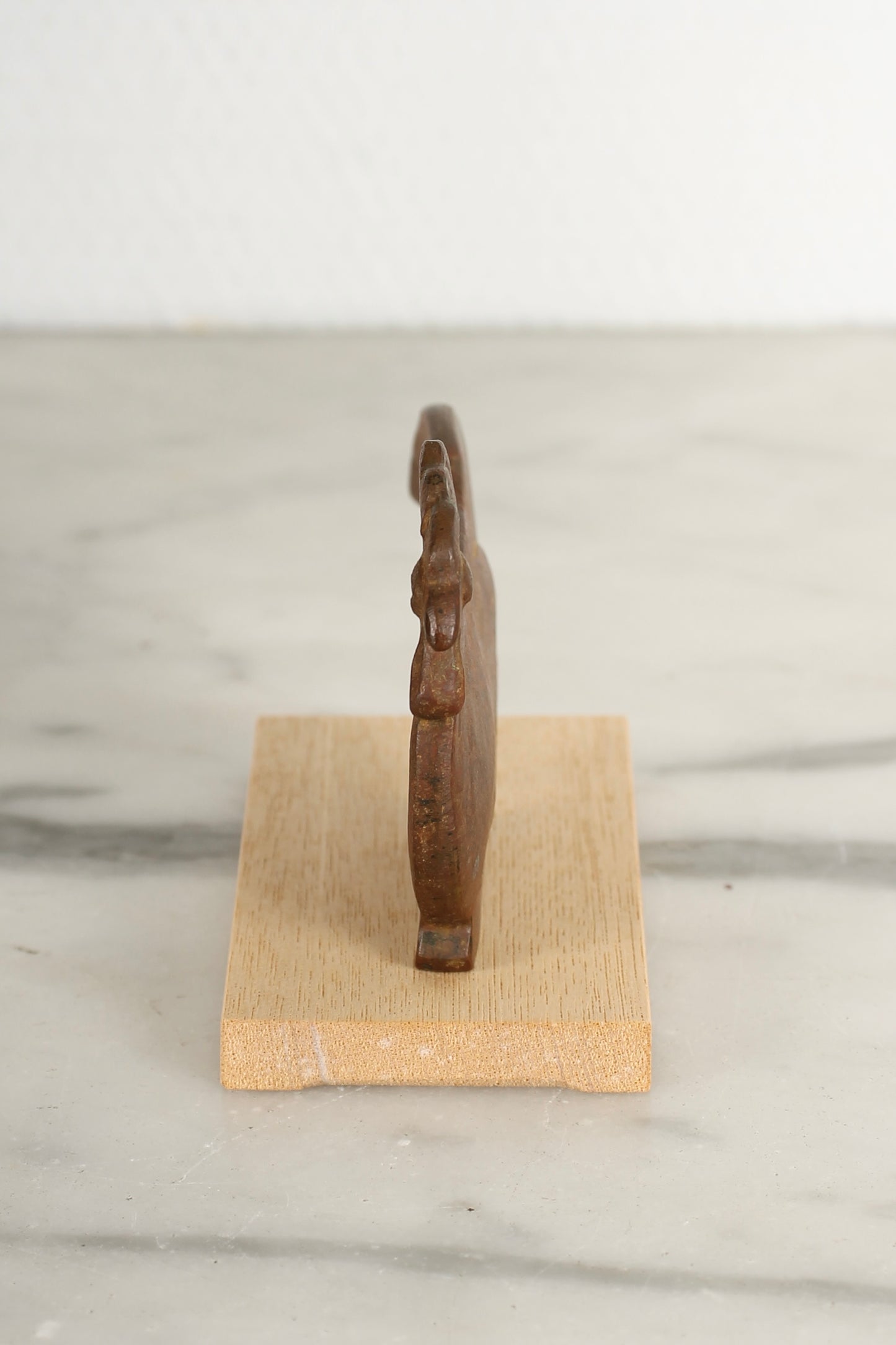 Vintage Japanese Bronze Rooster Figurine