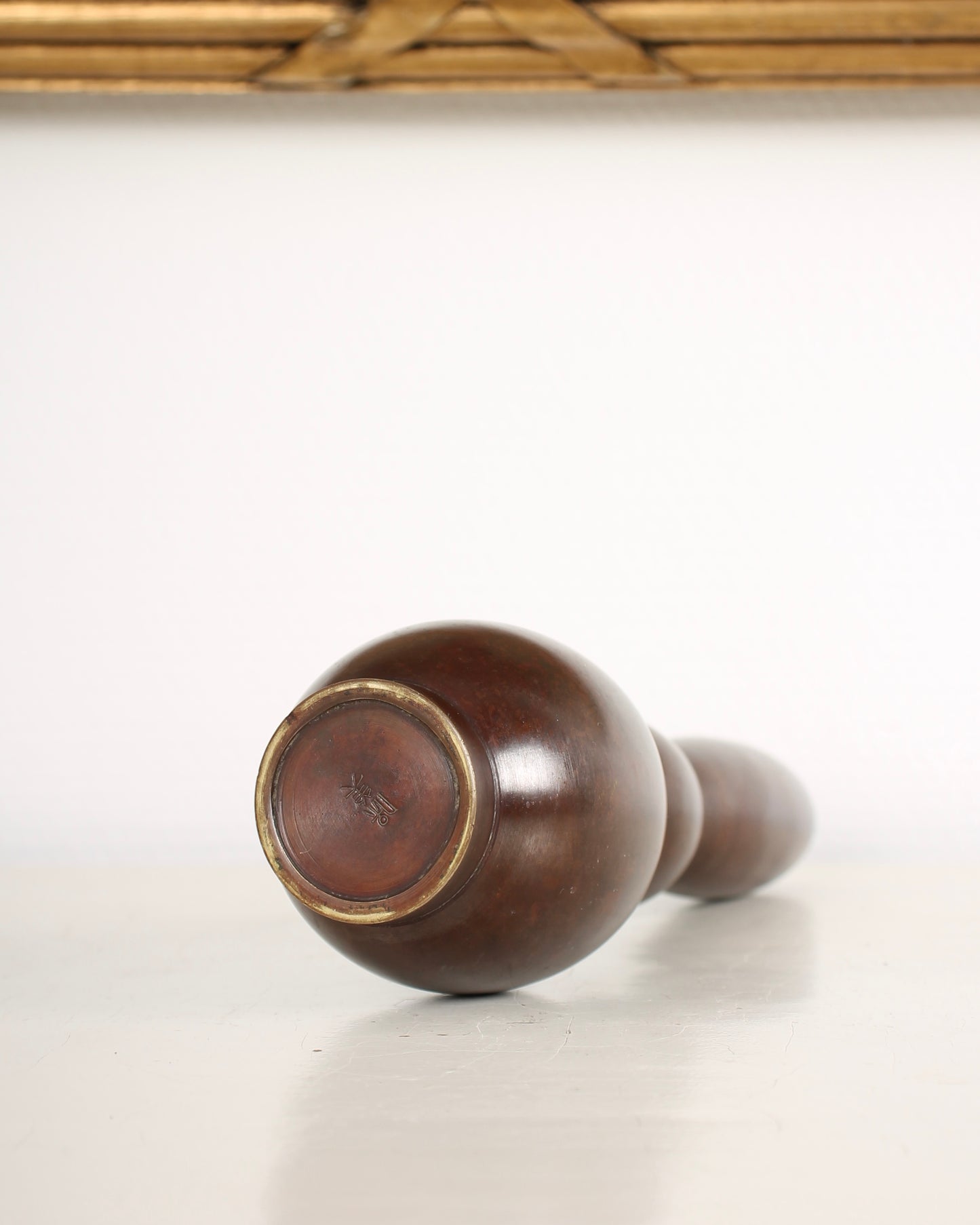 Vintage Japanese Bronze Vase by Nakajima Yasumi II