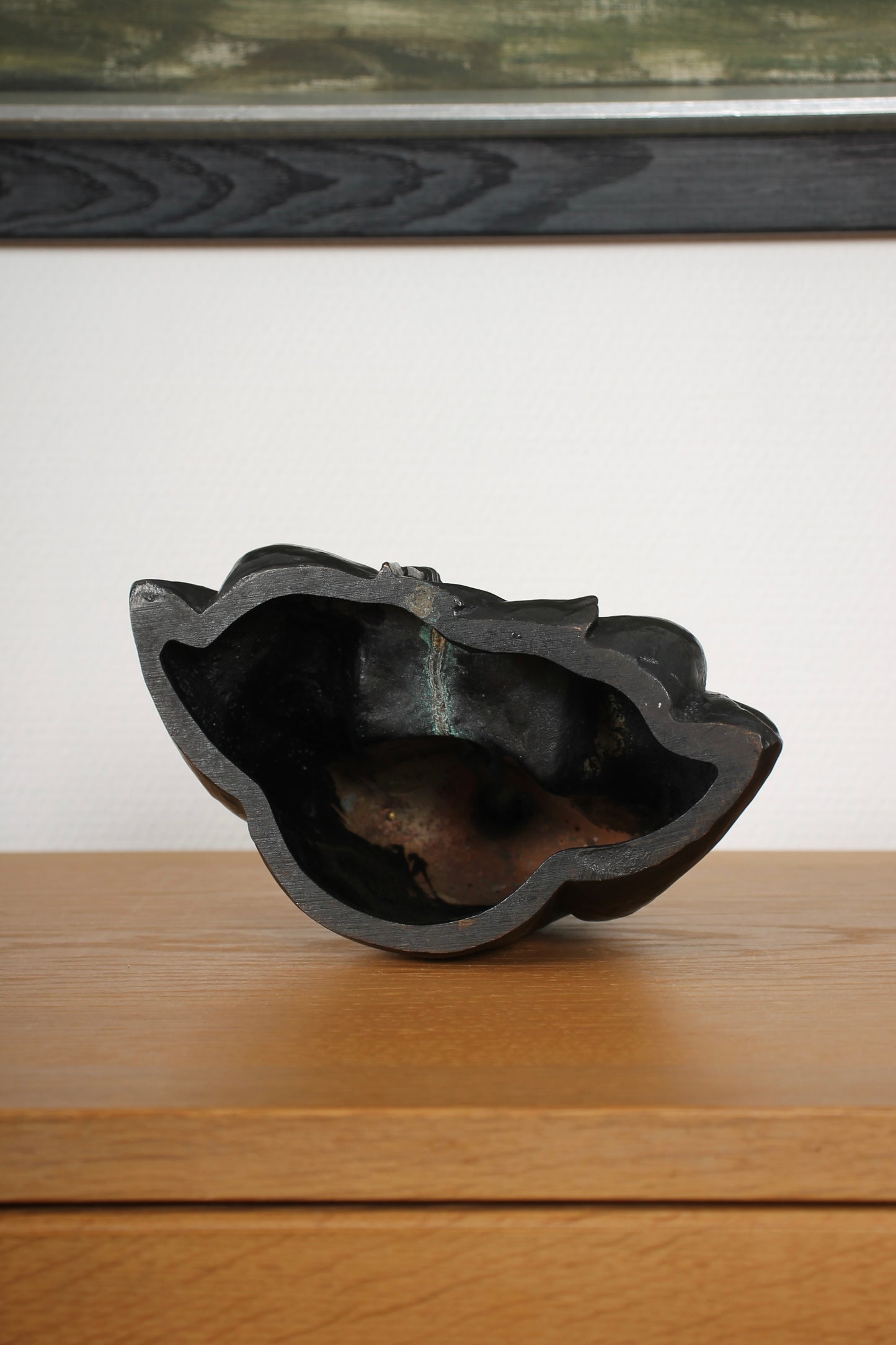 Vintage Japanese Bronze Sculpture of Sen-no-Rikyu by Kome Jiichi