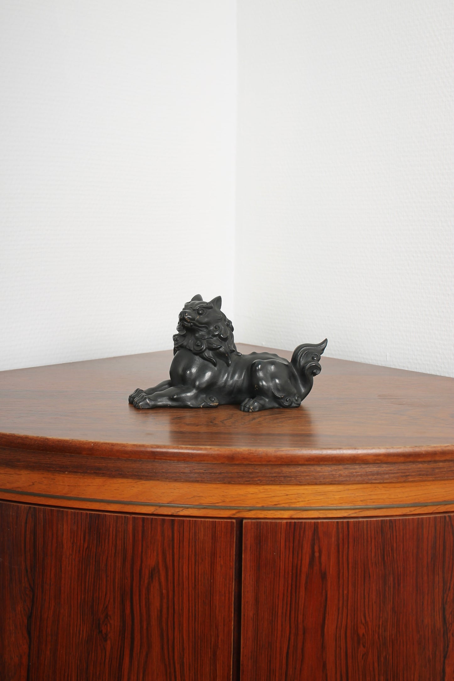 Vintage Japanese Bronze Shishi Sculpture by Tsuda Taijyu