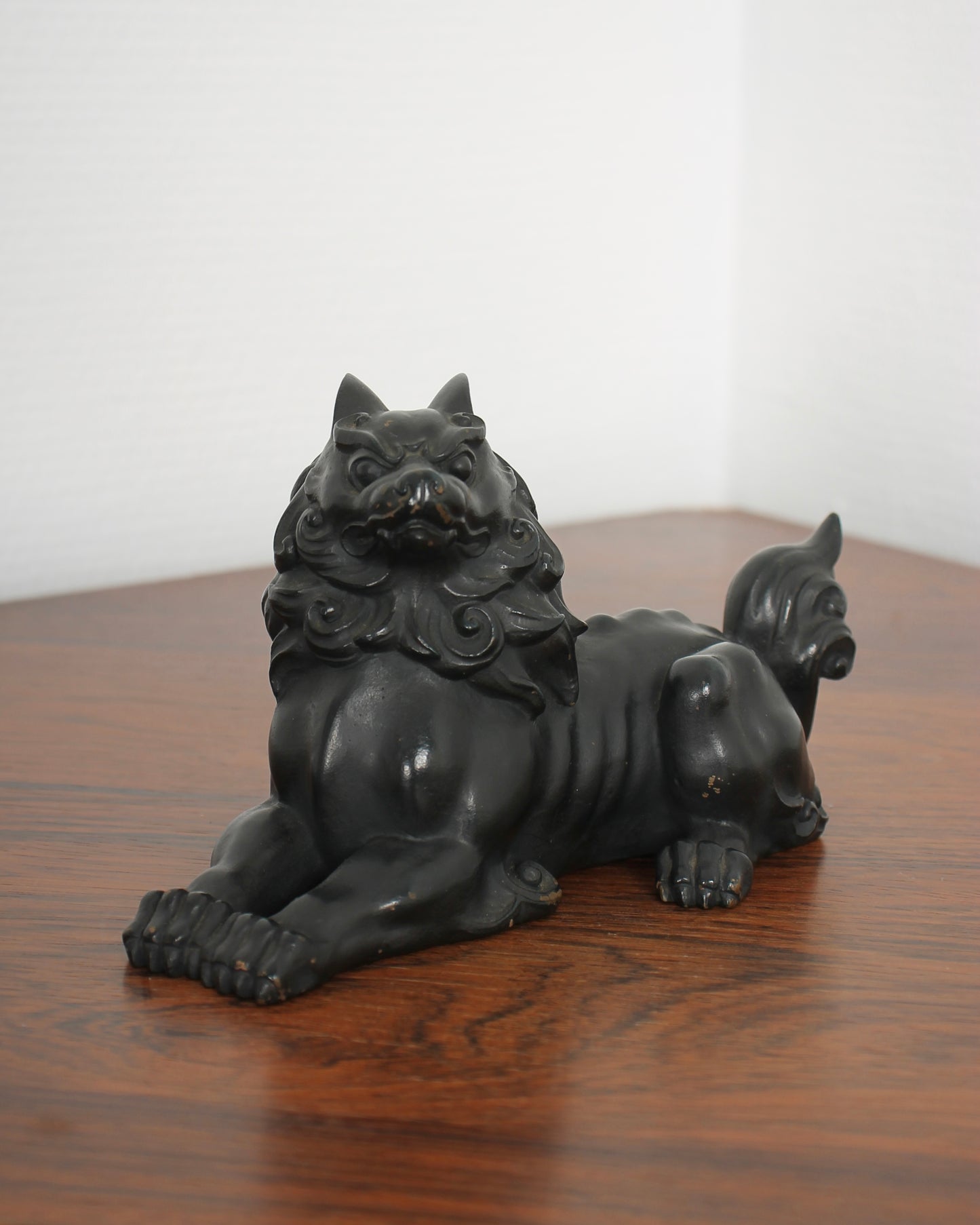 Vintage Japanese Bronze Shishi Sculpture by Tsuda Taijyu