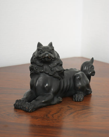 Vintage Japanese Bronze Shishi Sculpture by Tsuda Taijyu