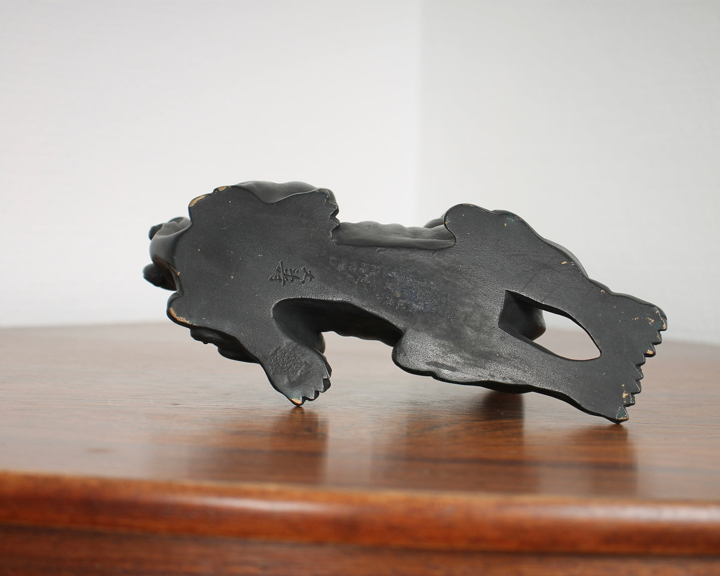 Vintage Japanese Bronze Shishi Sculpture by Tsuda Taijyu
