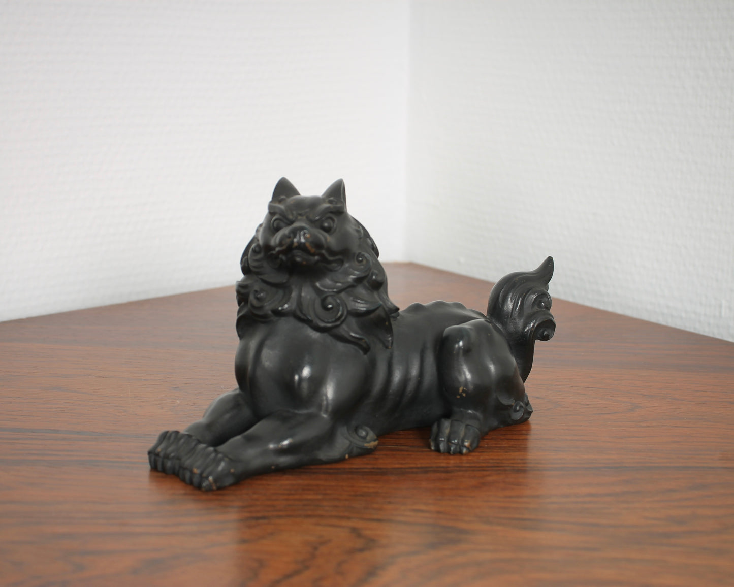 Vintage Japanese Bronze Shishi Sculpture by Tsuda Taijyu