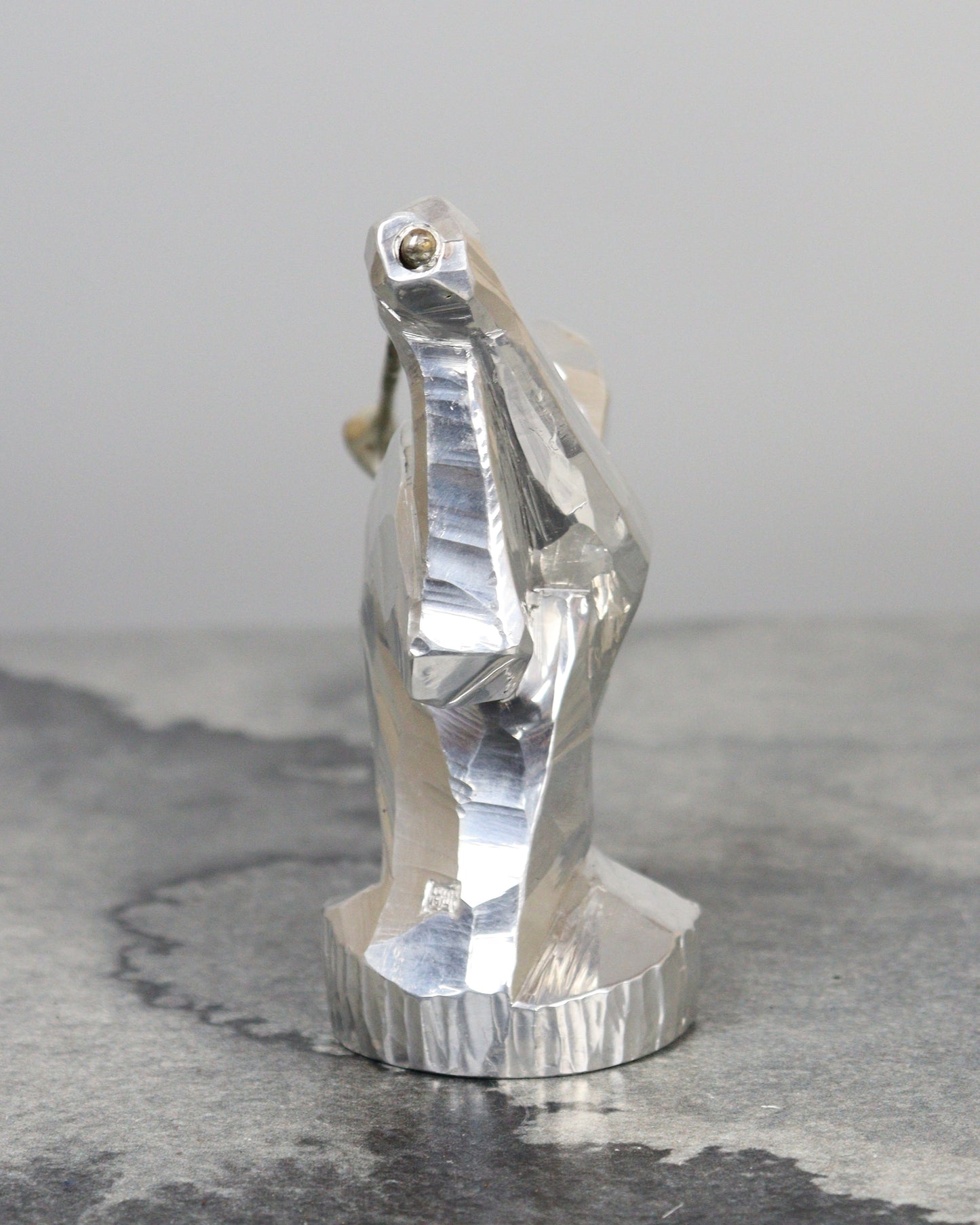 Aluminum Golfer Sculpture by Kobayashi Shomin