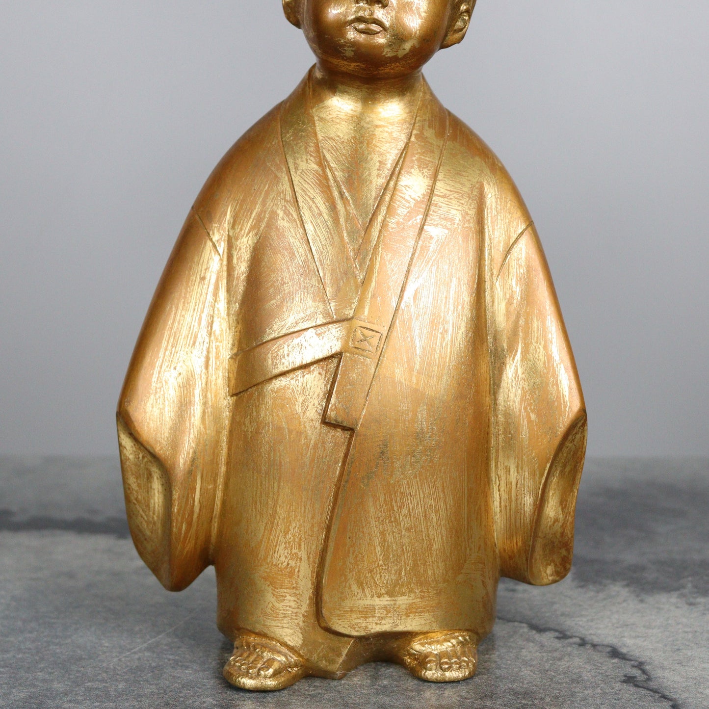 Bronze Child Statue by Kome Jiichi