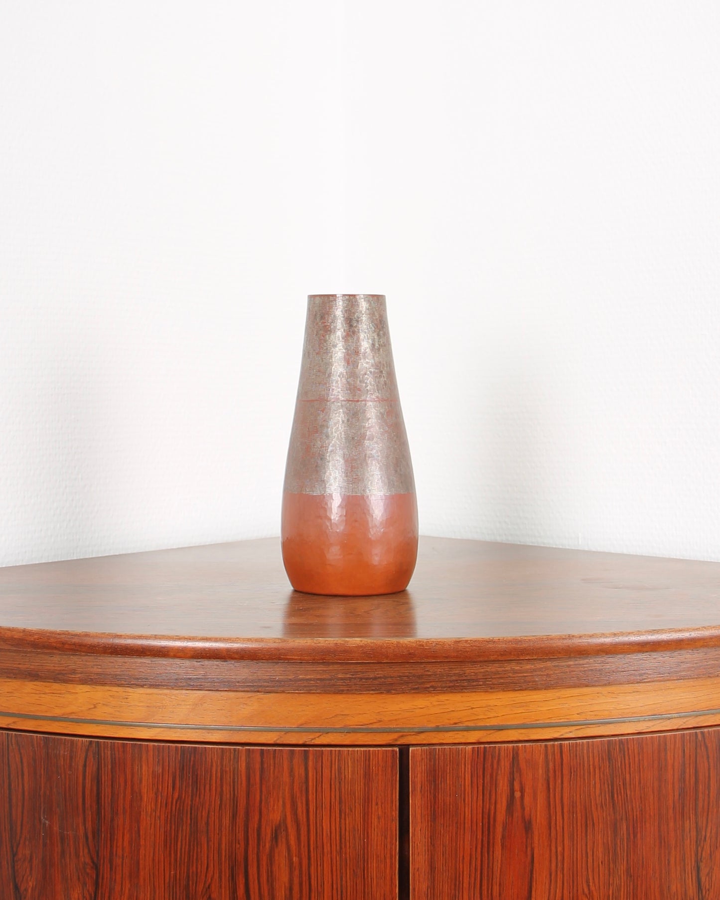 Vintage Japanese Silvered Bronze Vase