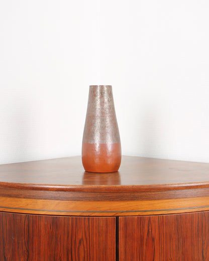 Vintage Japanese Silvered Bronze Vase