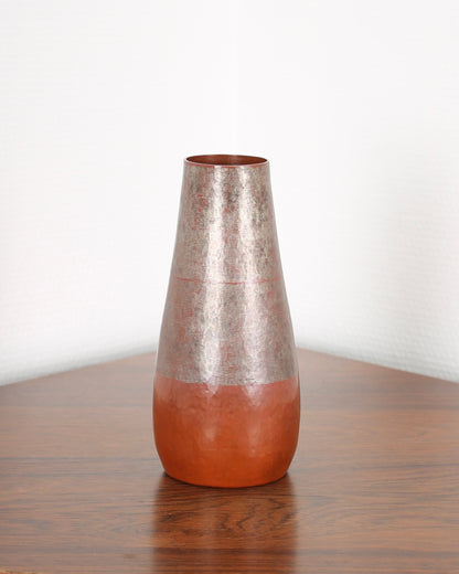 Vintage Japanese Silvered Bronze Vase