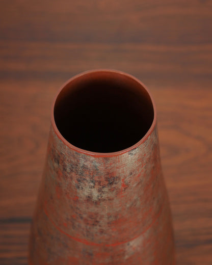 Vintage Japanese Silvered Bronze Vase