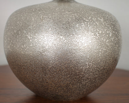 Vintage Japanese Silvered Bronze Vase