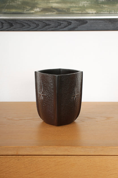 Vintage Japanese Bronze Vase by Kobayashi Shomin