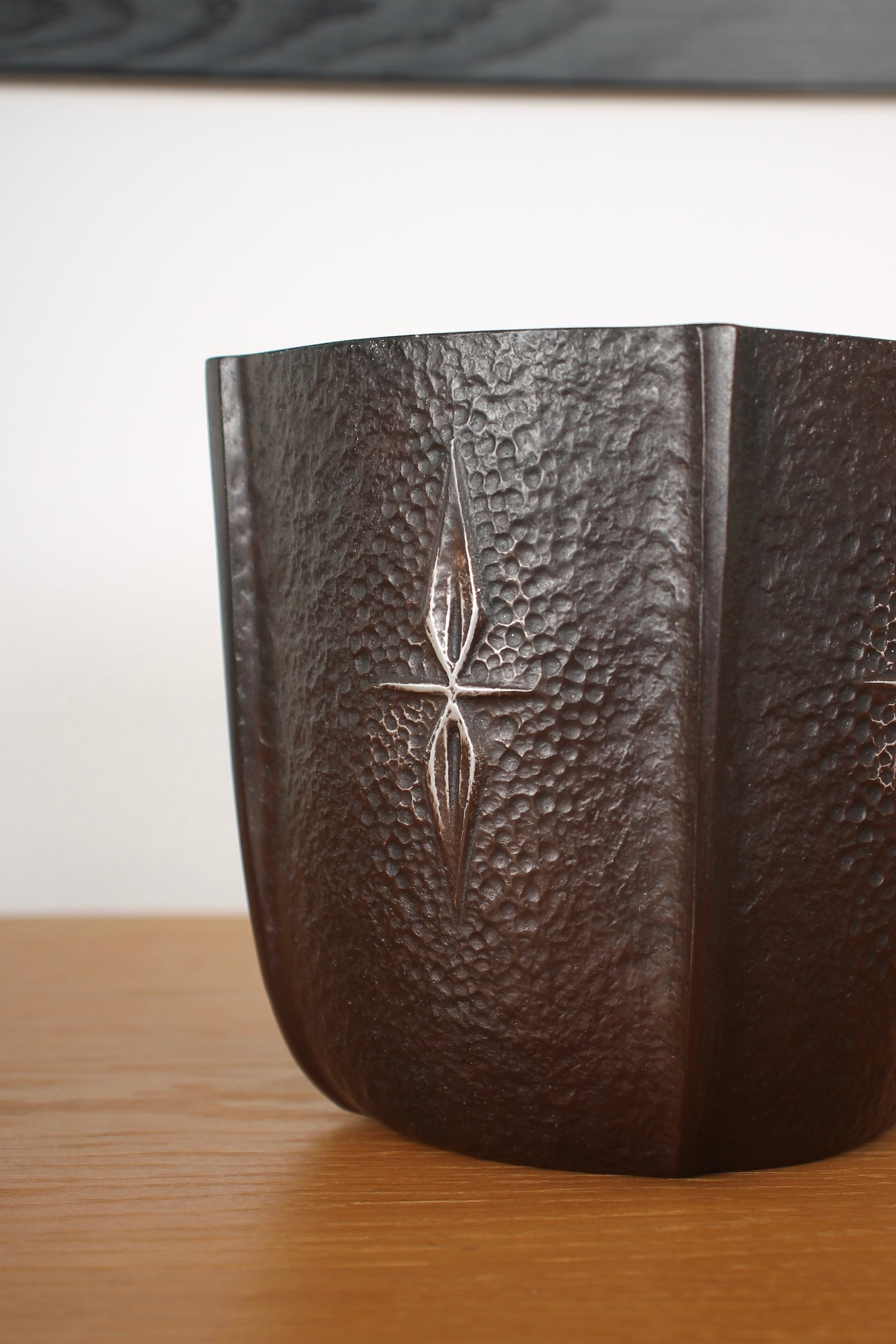 Vintage Japanese Bronze Vase by Kobayashi Shomin