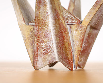 Vintage Japanese Origami Crane Incense Burner by Saegusa Sotaro
