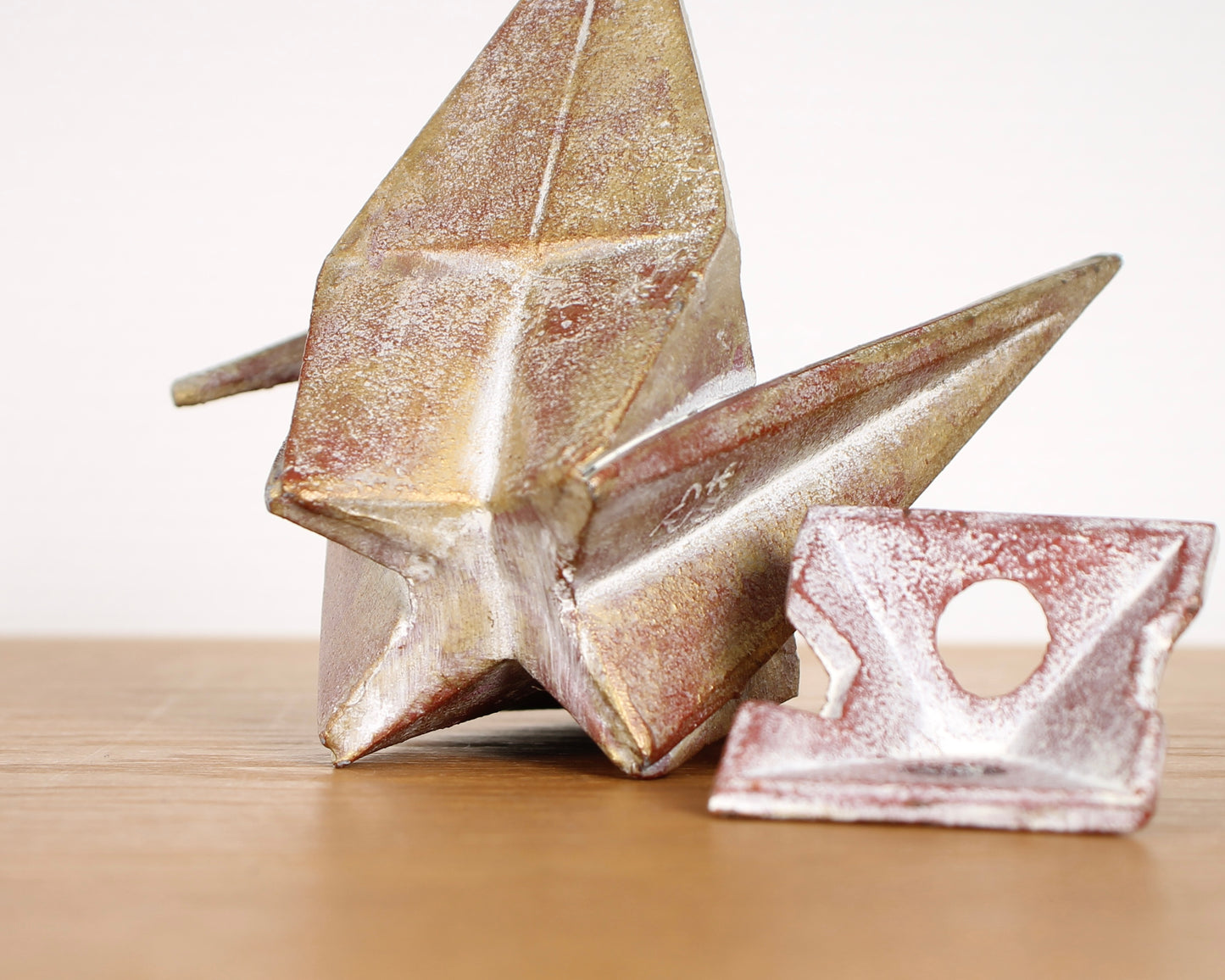 Vintage Japanese Origami Crane Incense Burner by Saegusa Sotaro