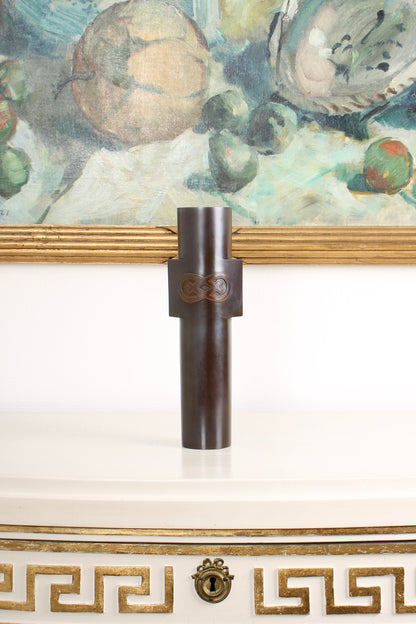 Vintage Japanese Bronze Vase by Aida Tomiyasu