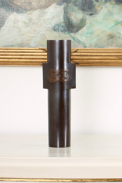 Vintage Japanese Bronze Vase by Aida Tomiyasu