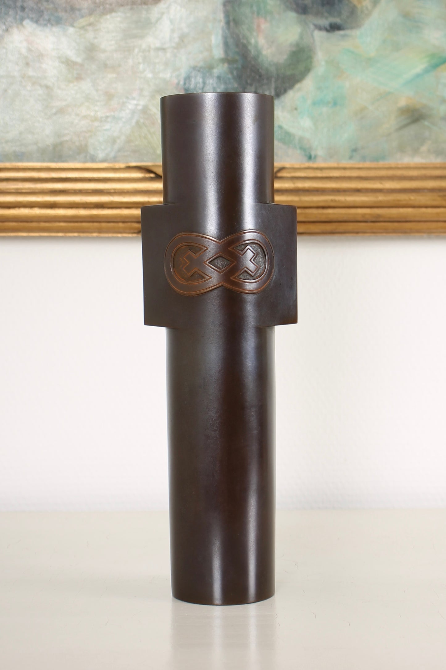 Vintage Japanese Bronze Vase by Aida Tomiyasu