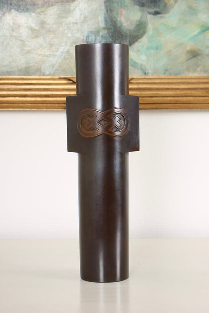 Vintage Japanese Bronze Vase by Aida Tomiyasu