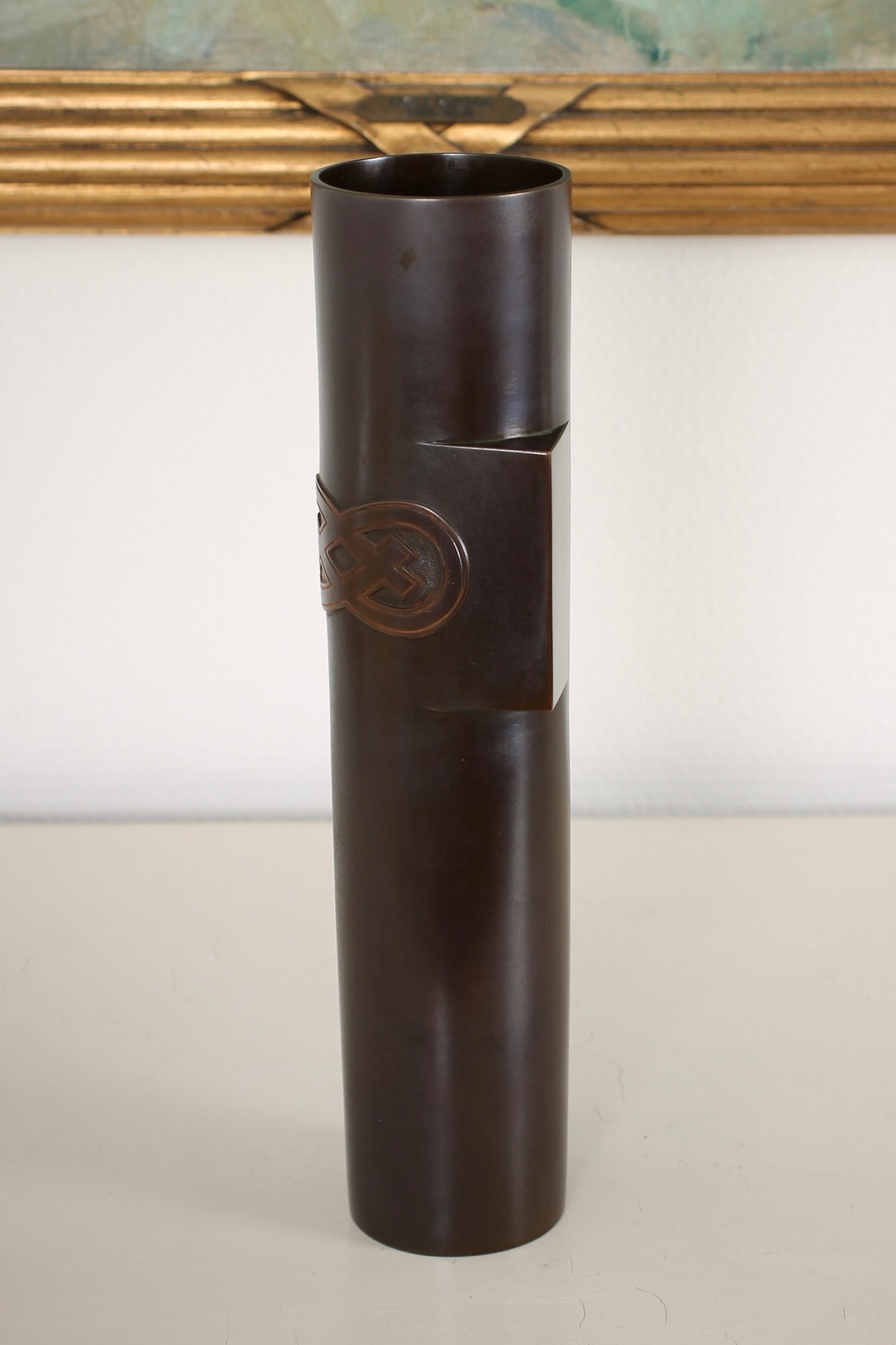 Vintage Japanese Bronze Vase by Aida Tomiyasu