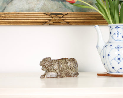 Vintage Japanese Ceramic Tiger Figurine