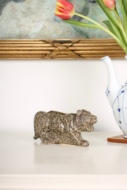 Vintage Japanese Ceramic Tiger Figurine