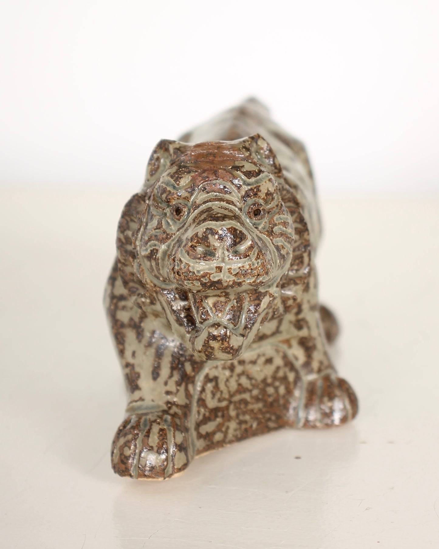 Vintage Japanese Ceramic Tiger Figurine