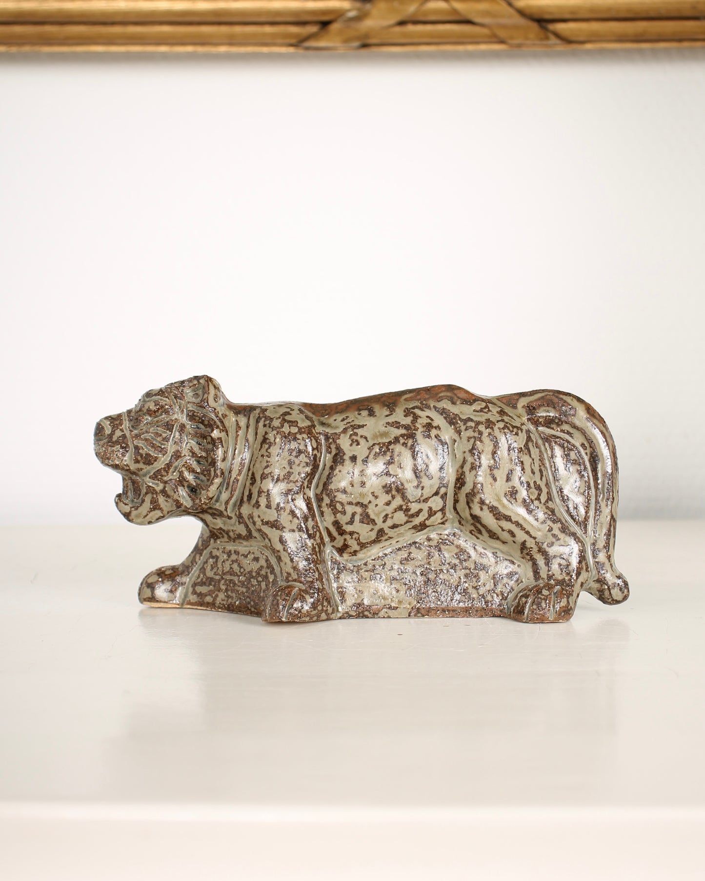 Vintage Japanese Ceramic Tiger Figurine