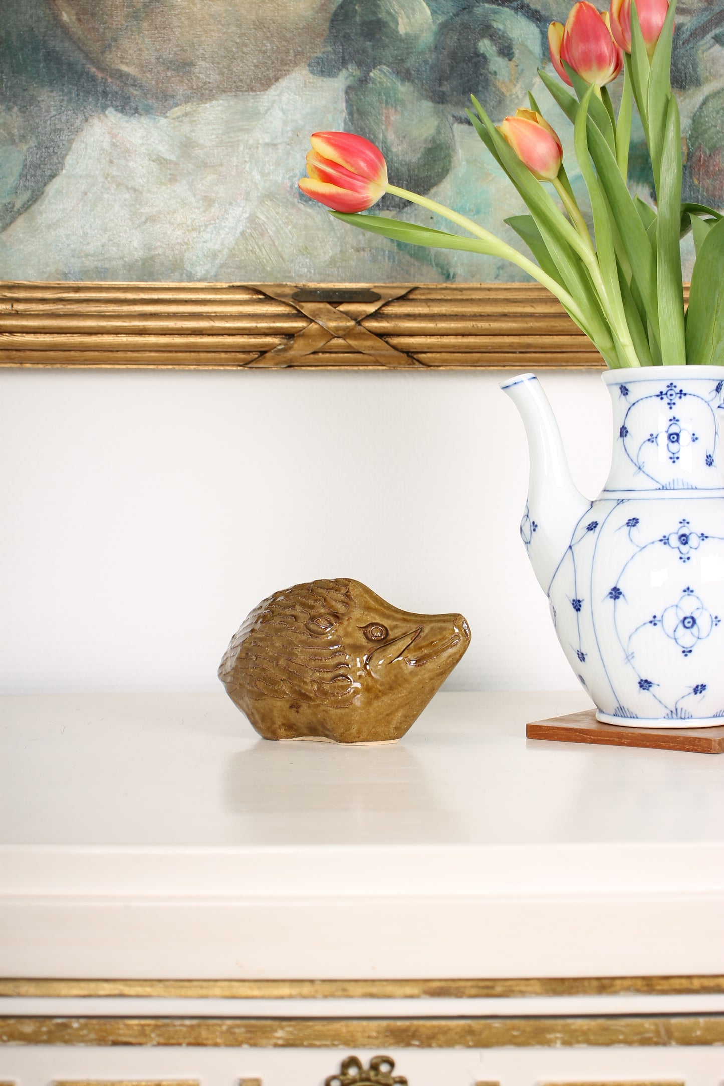 Vintage Japanese Ceramic Boar Figurine