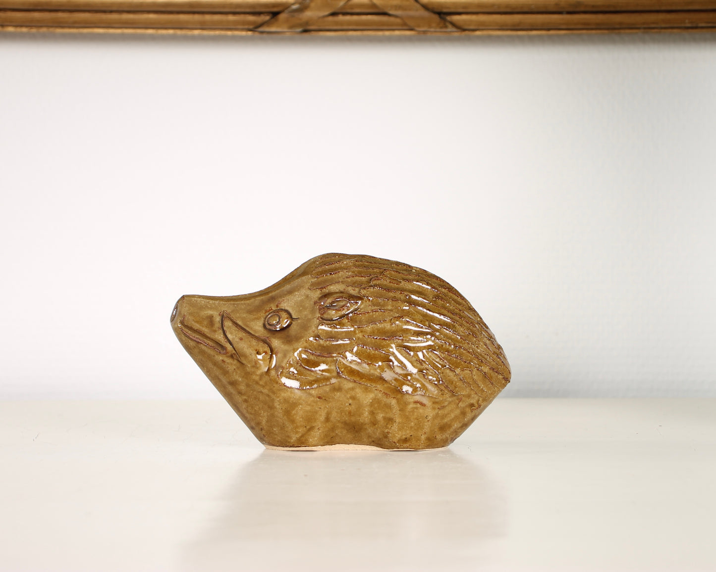Vintage Japanese Ceramic Boar Figurine