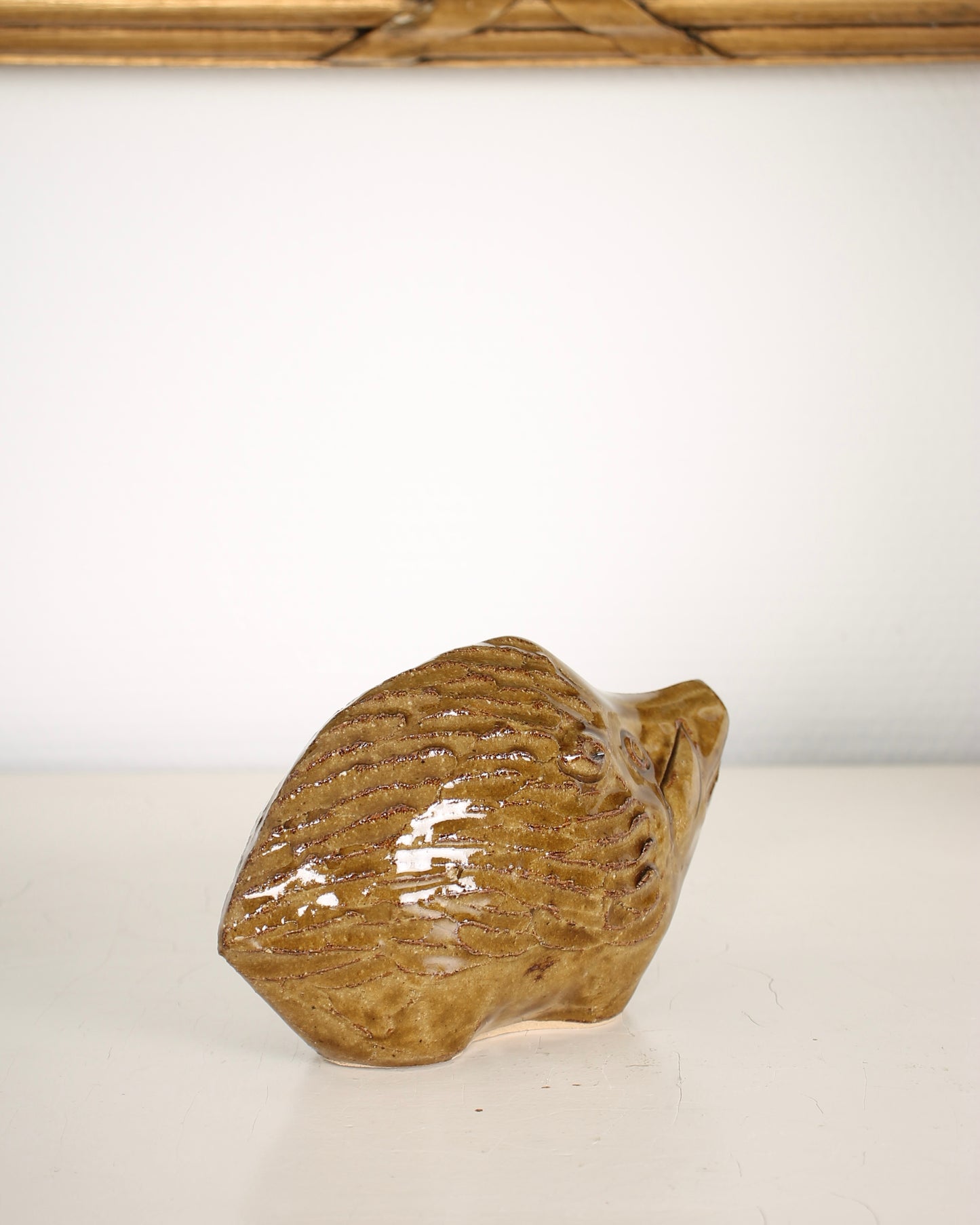 Vintage Japanese Ceramic Boar Figurine