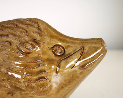 Vintage Japanese Ceramic Boar Figurine