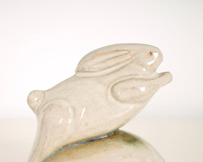 Vintage Japanese Ceramic Rabbit Figurine