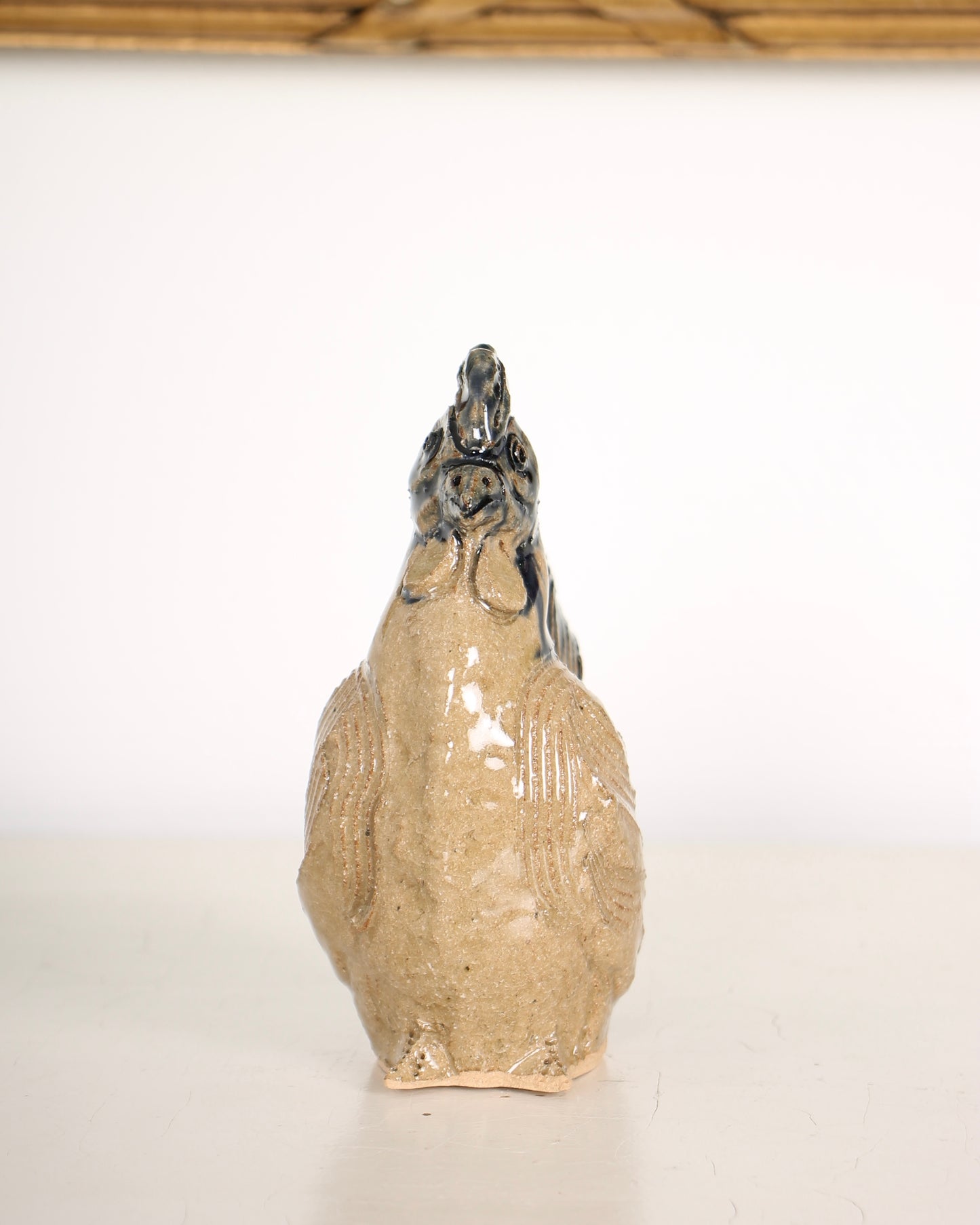 Vintage Japanese Ceramic Rooster Figurine