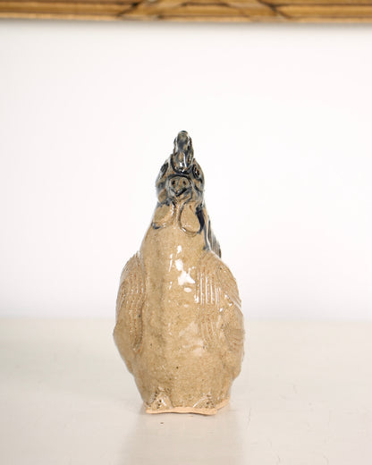 Vintage Japanese Ceramic Rooster Figurine