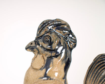 Vintage Japanese Ceramic Rooster Figurine