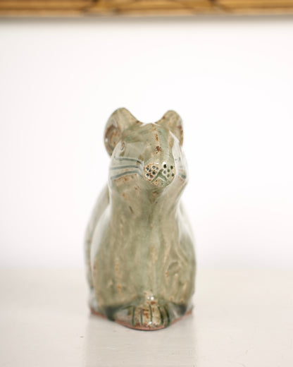 Vintage Japanese Ceramic Mouse Figurine