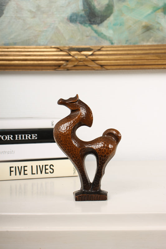 Vintage Japanese Bronze Horse Figurine by Kobayashi Shomin