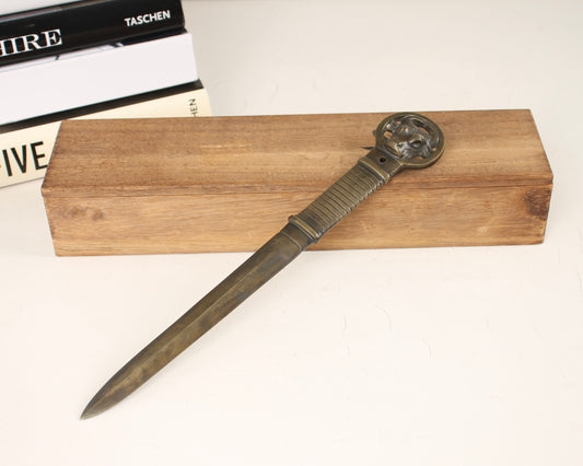 Vintage Japanese Bronze Paperknife by Tsuda Eijyu