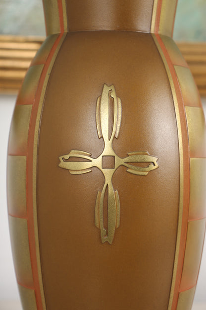 Vintage Japanese Bronze Vase by Neya Churoku