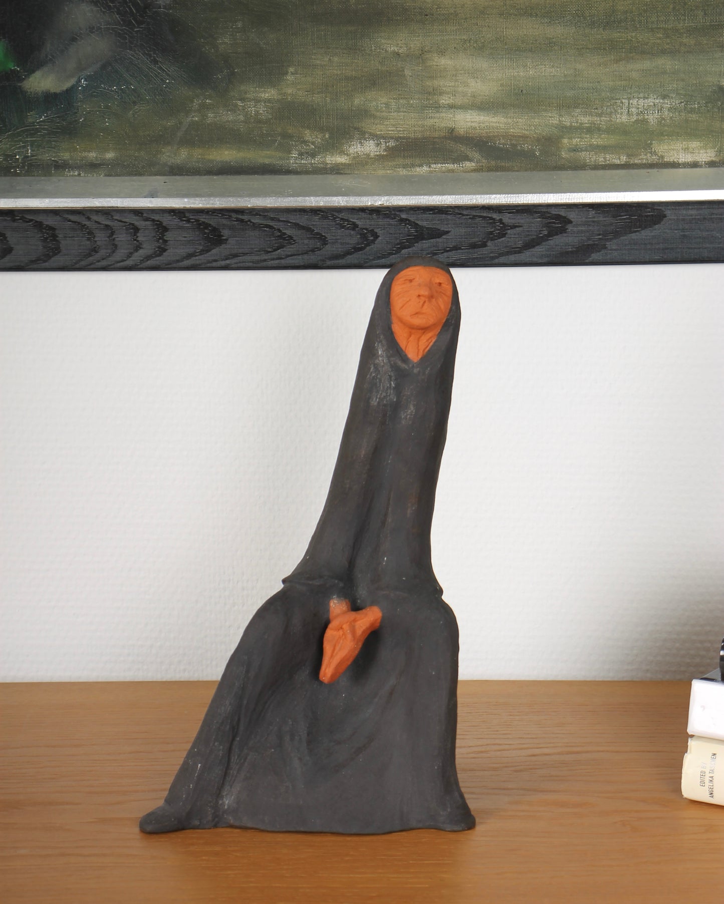 Vintage Ceramic Sculpture by Dagny Holm (Nun)