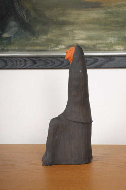 Vintage Ceramic Sculpture by Dagny Holm (Nun)