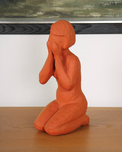 Vintage Ceramic Sculpture by Dagny Holm (Girl)