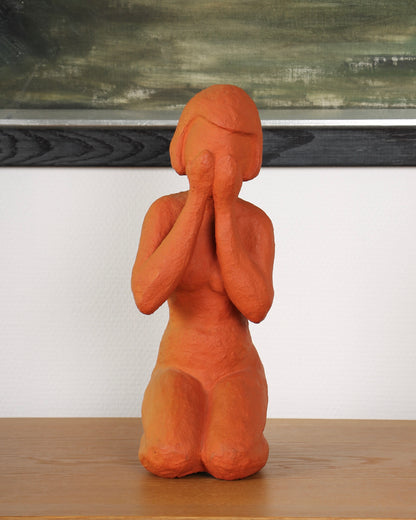 Vintage Ceramic Sculpture by Dagny Holm (Girl)