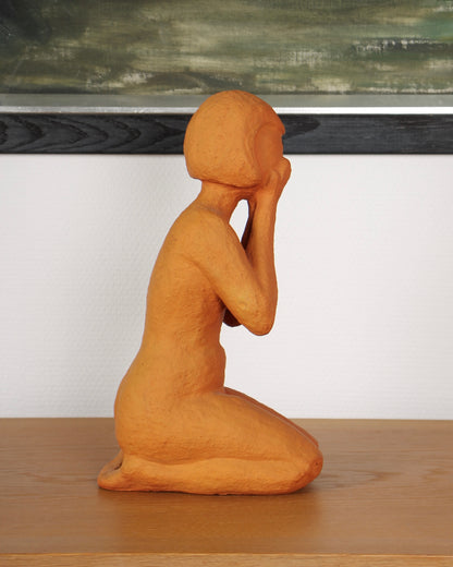 Vintage Ceramic Sculpture by Dagny Holm (Girl)