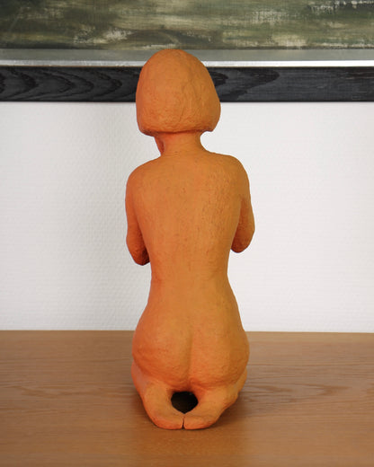Vintage Ceramic Sculpture by Dagny Holm (Girl)