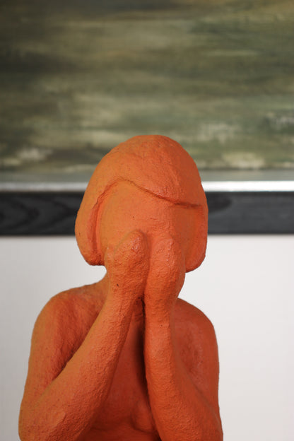 Vintage Ceramic Sculpture by Dagny Holm (Girl)
