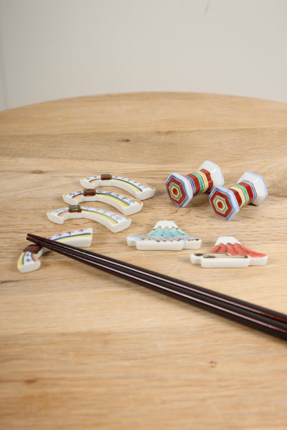 Porcelain Chopstick Rests (Traditional Motifs)