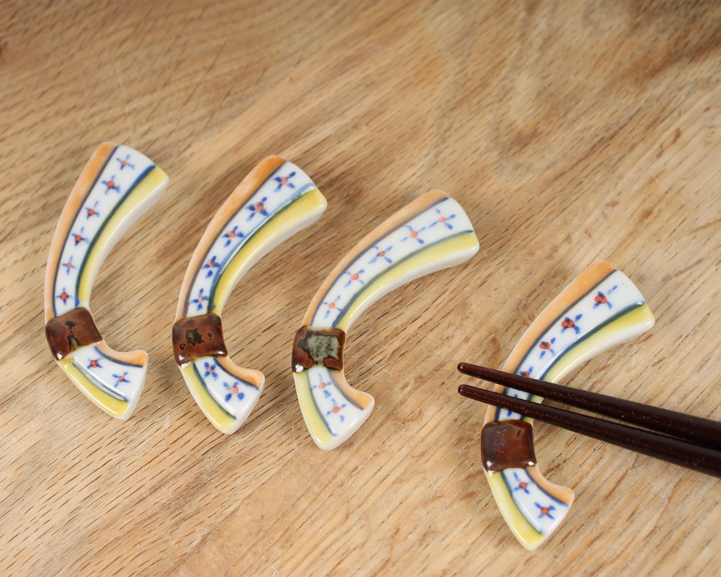 Porcelain Chopstick Rests (Traditional Motifs)
