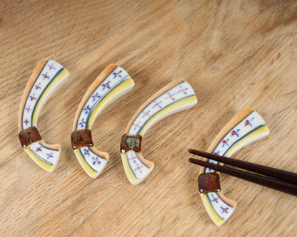 Porcelain Chopstick Rests (Traditional Motifs)